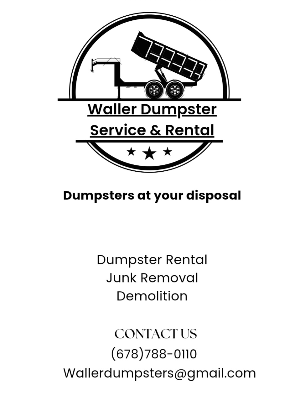 Waller Dumpster Service & Rental 